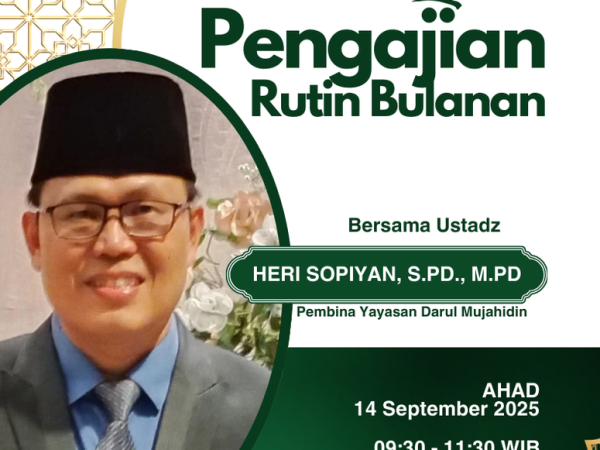 Puluhan Jemaah Penuhi Masjid Baitul Akbar dalam Pengajian Rutin Bersama Ustadz Heri Sopian
